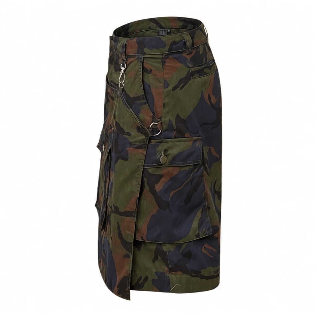 Hybrid Kilt-Cargo | Upcycled Streetwear Skirt